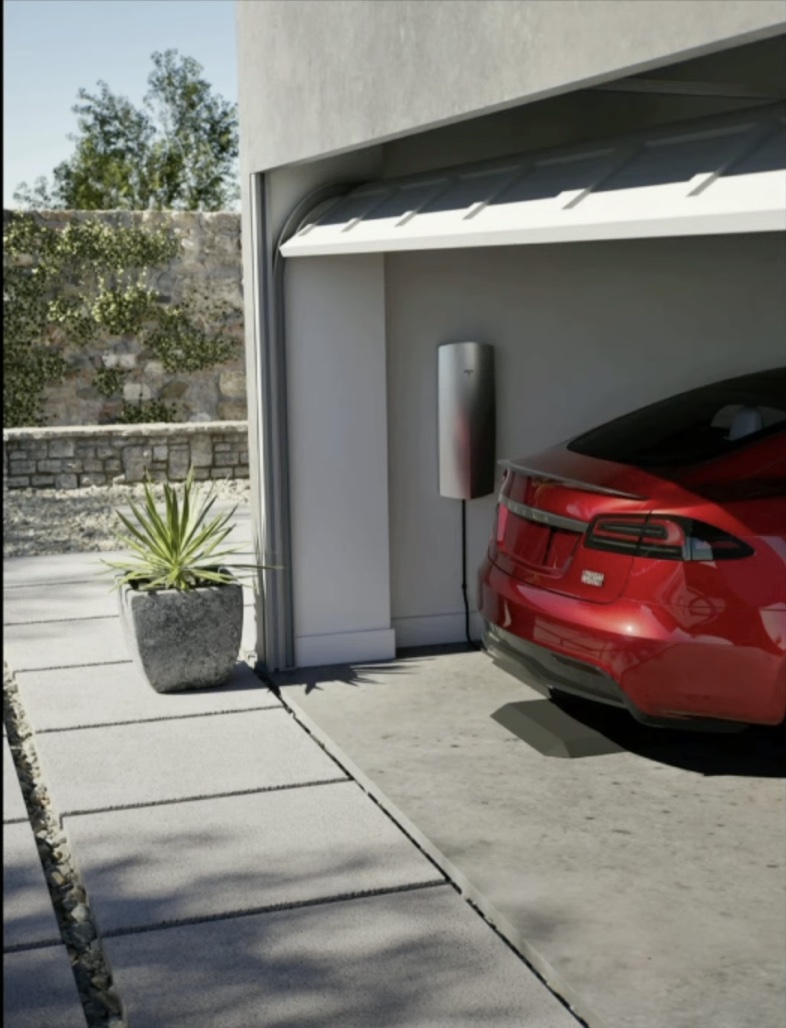 tesla using a wireless charger