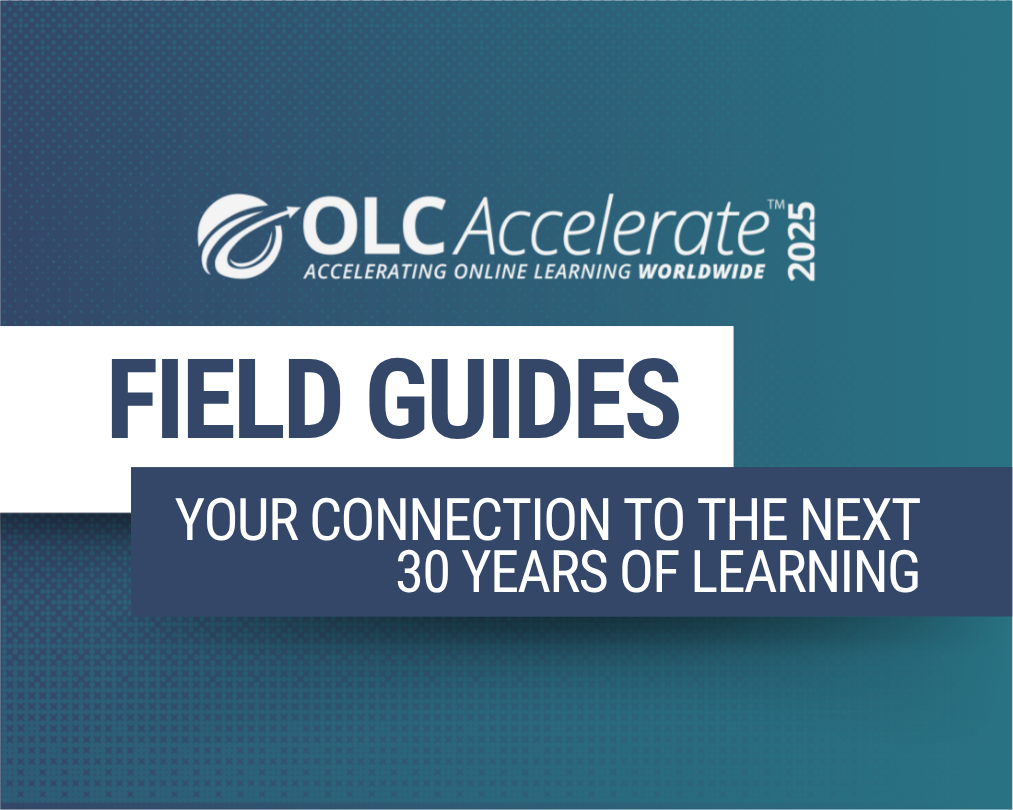 Blog post cover reading "Field Guides: Your Connection to the Next 30 Years of Learning".