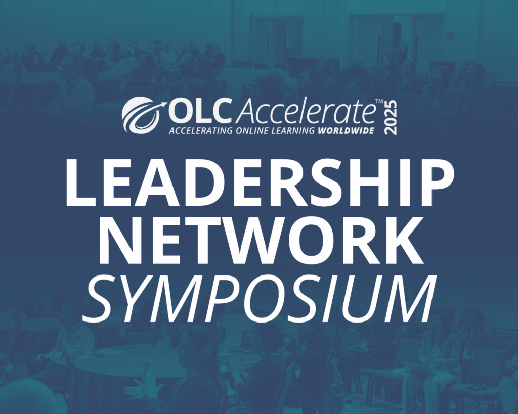 Blog cover reading "OLC Accelerate 2025 Leadership Network Symposium"